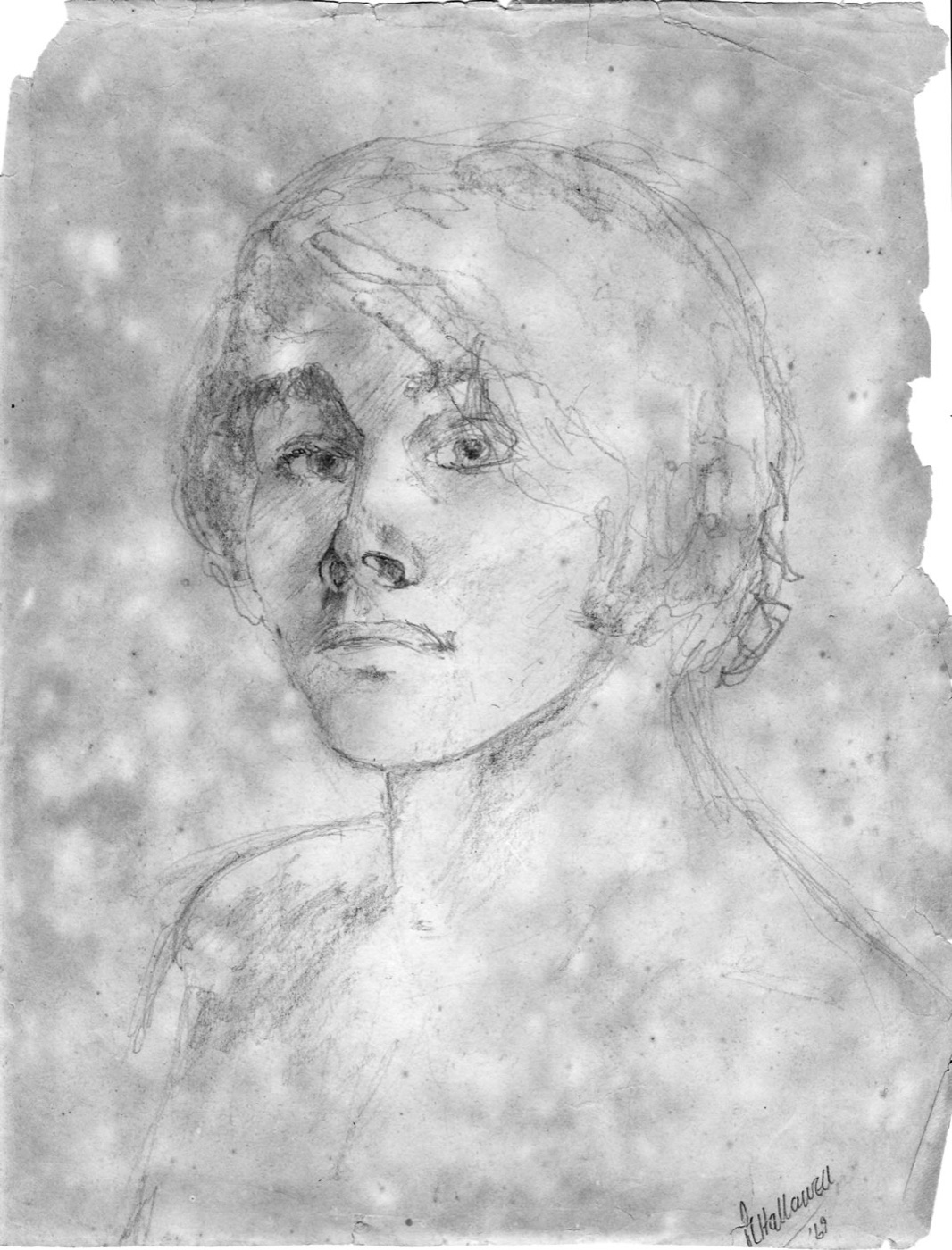 Desenho a lápis, Philip Hallawell