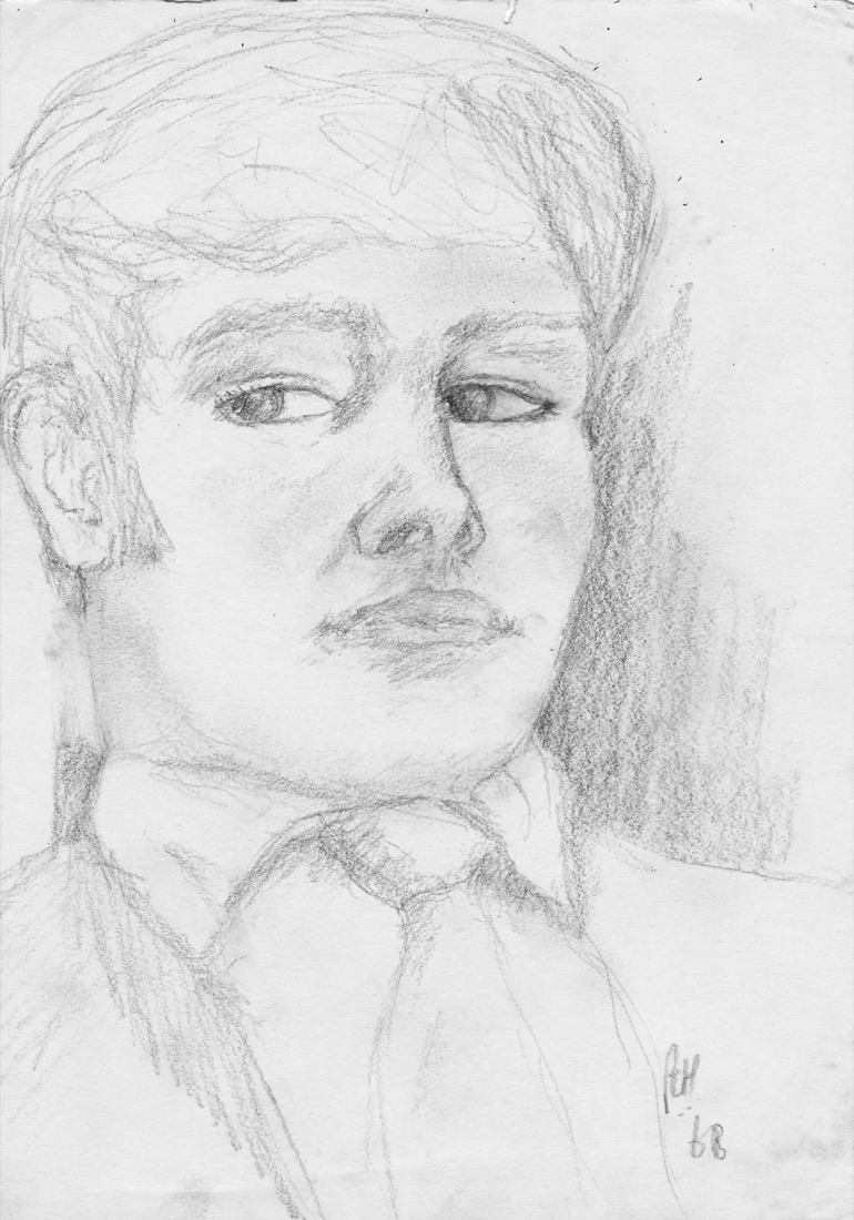 Desenho a lápis, Philip Hallawell